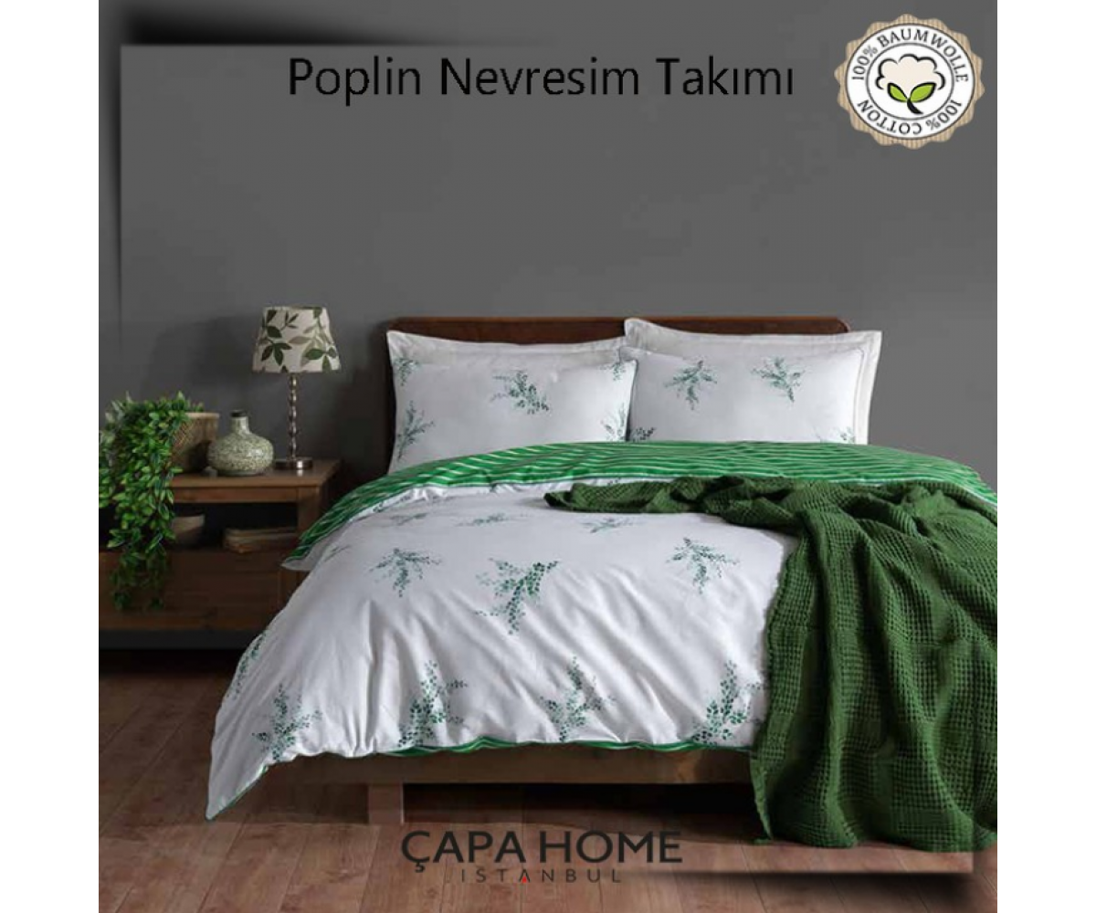 Çapa Home Poplin Nevresim Takımı %100 pamuk